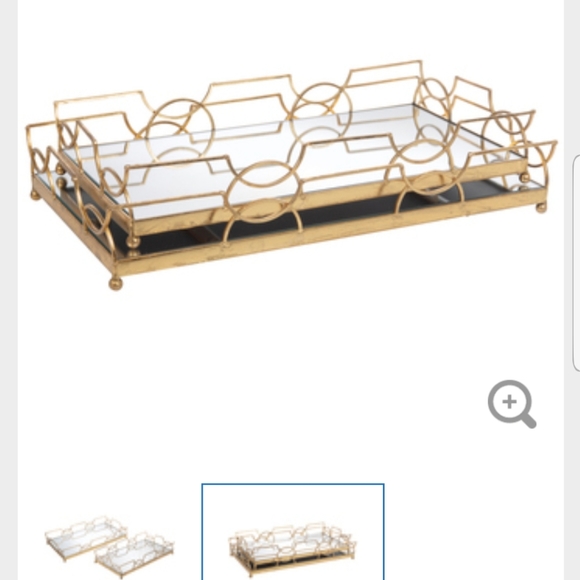 Hobby Lobby Other - Gold Metal Mirrored Tray - Hobby Lobby